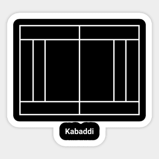 Kabaddi Court Simple Sticker